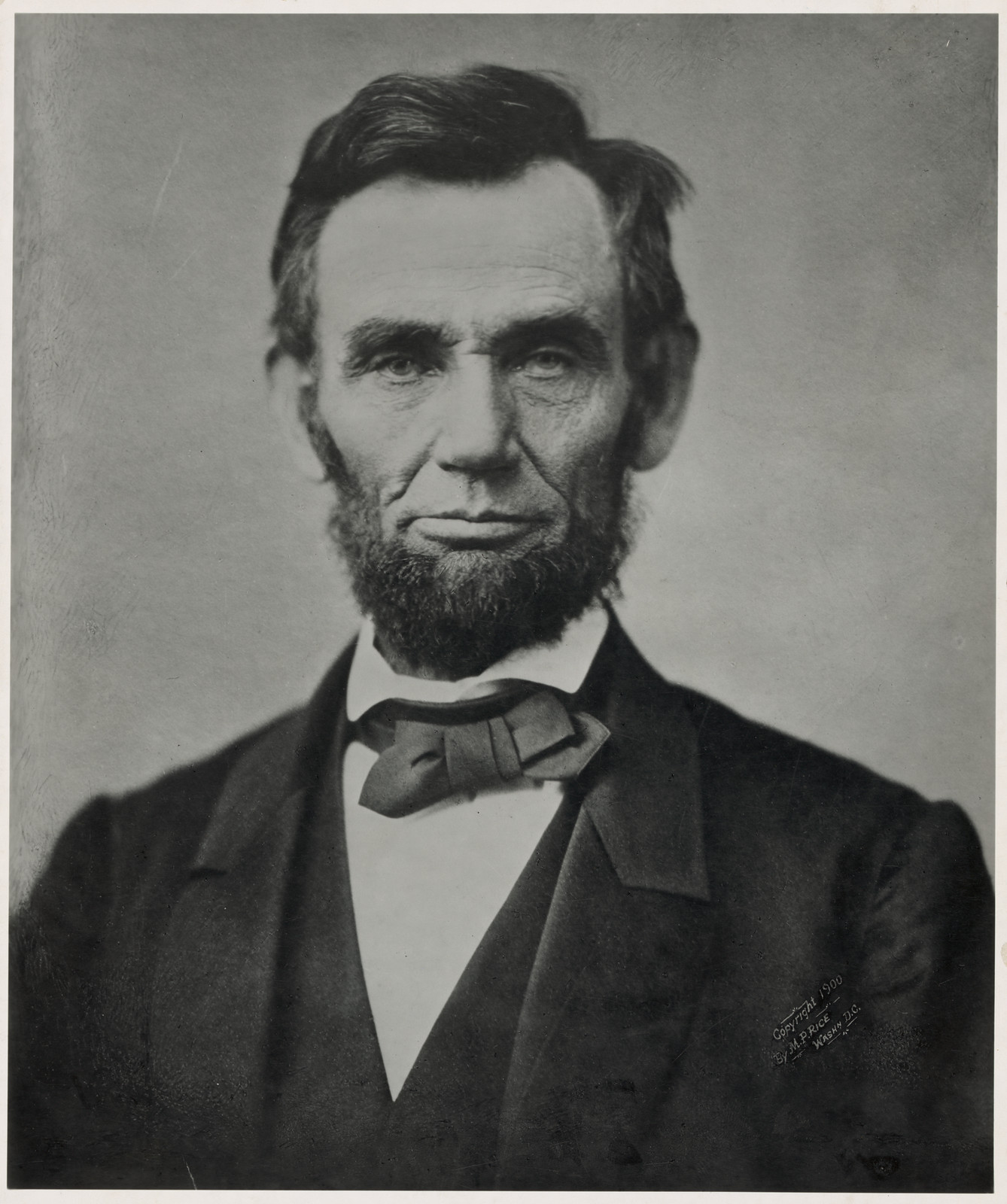 Abraham Lincoln, Head-And-Shoulders Portrait, Facing Front, Nov 8, 1863 — historic photograph
