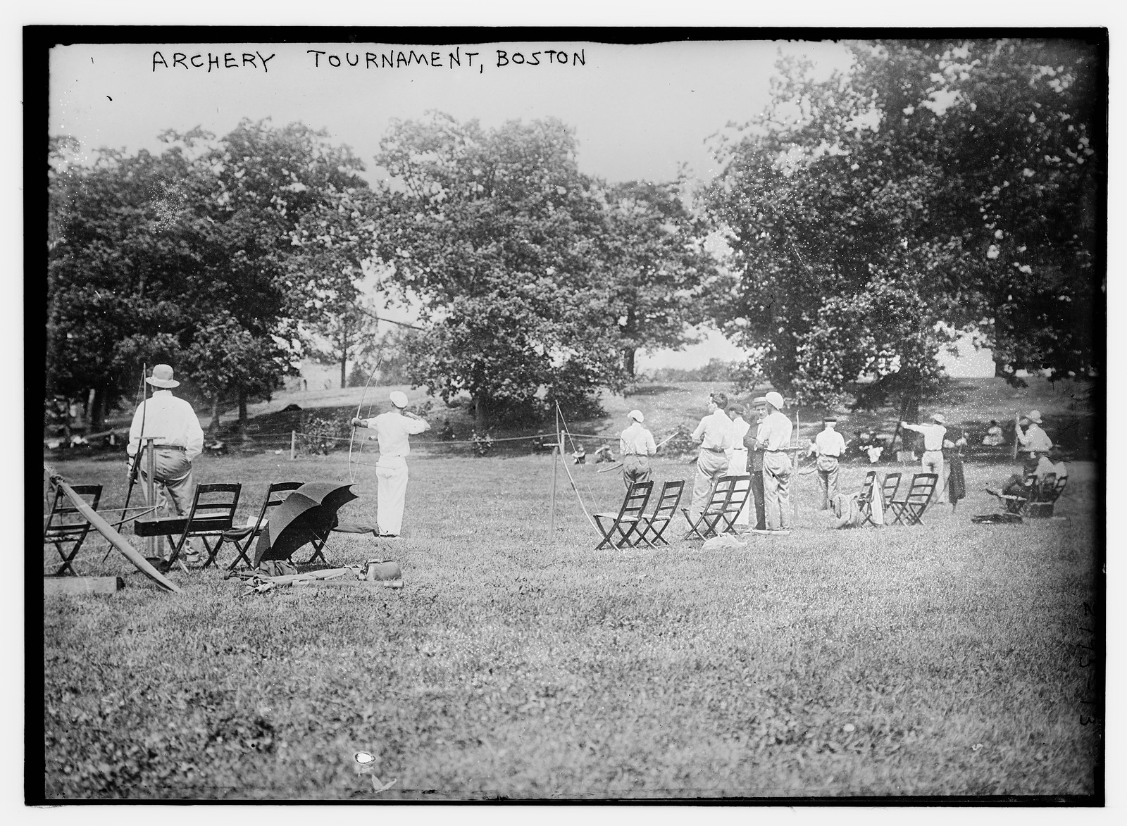 Archery tournament - Boston, n/a — historic photograph