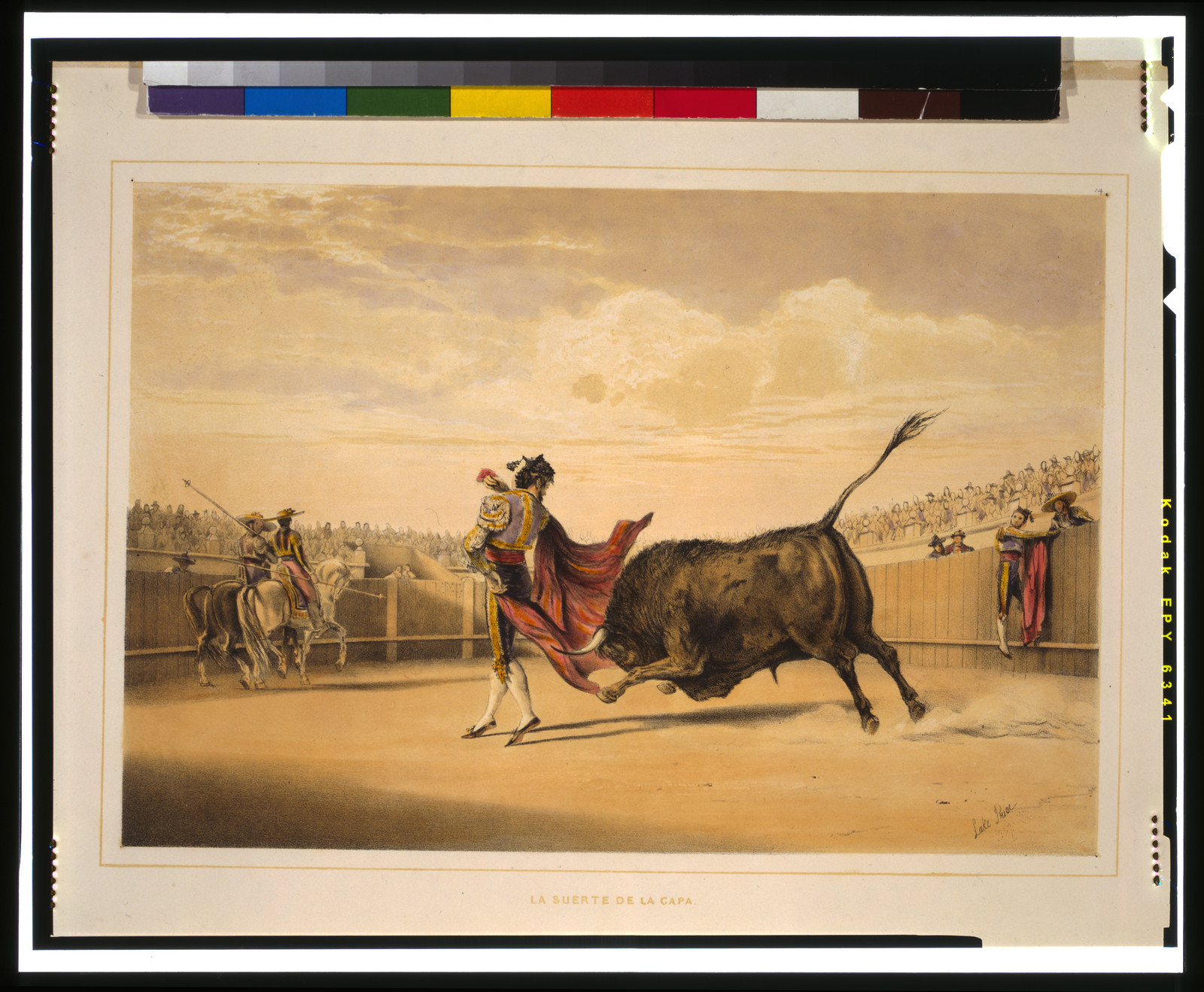 La suerte de la capa / Lake Price., [between 1860 and 1870] — antique lithograph
