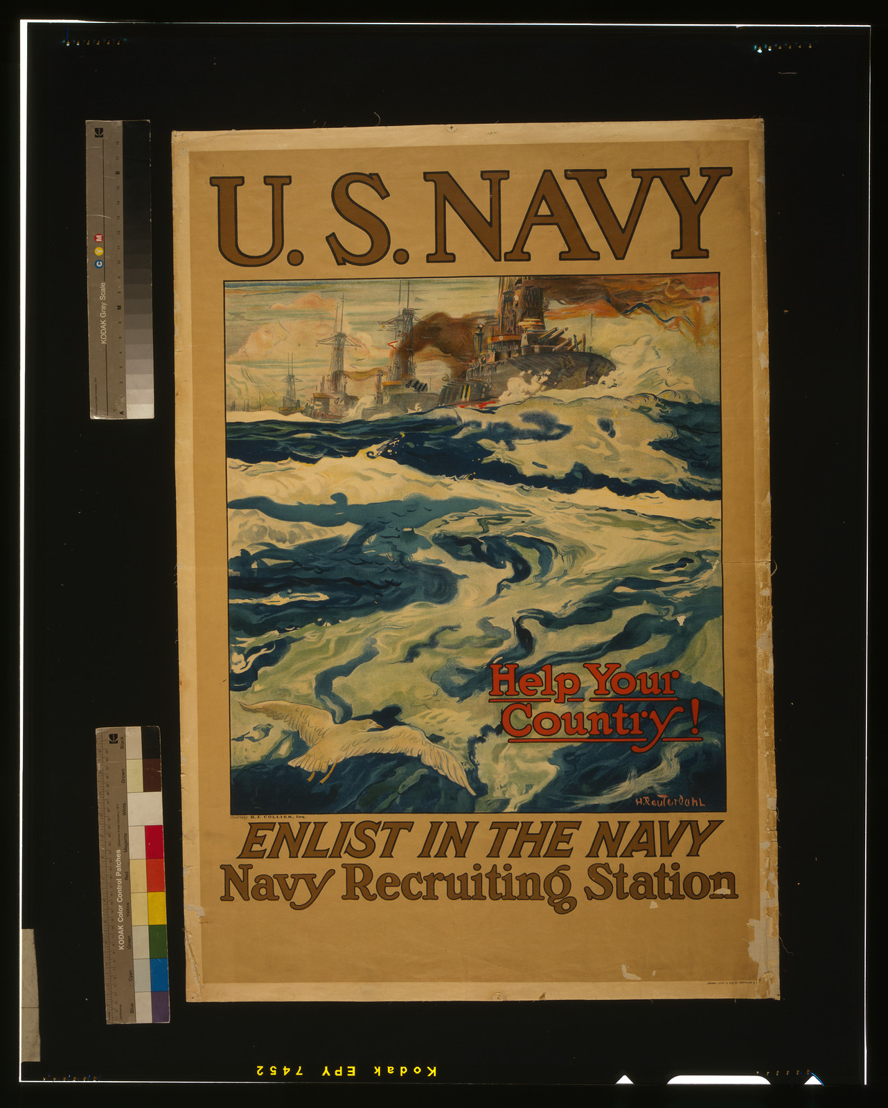 U.S. Navy: Help Your Country! Enlist in the Navy, 1917 — historic image