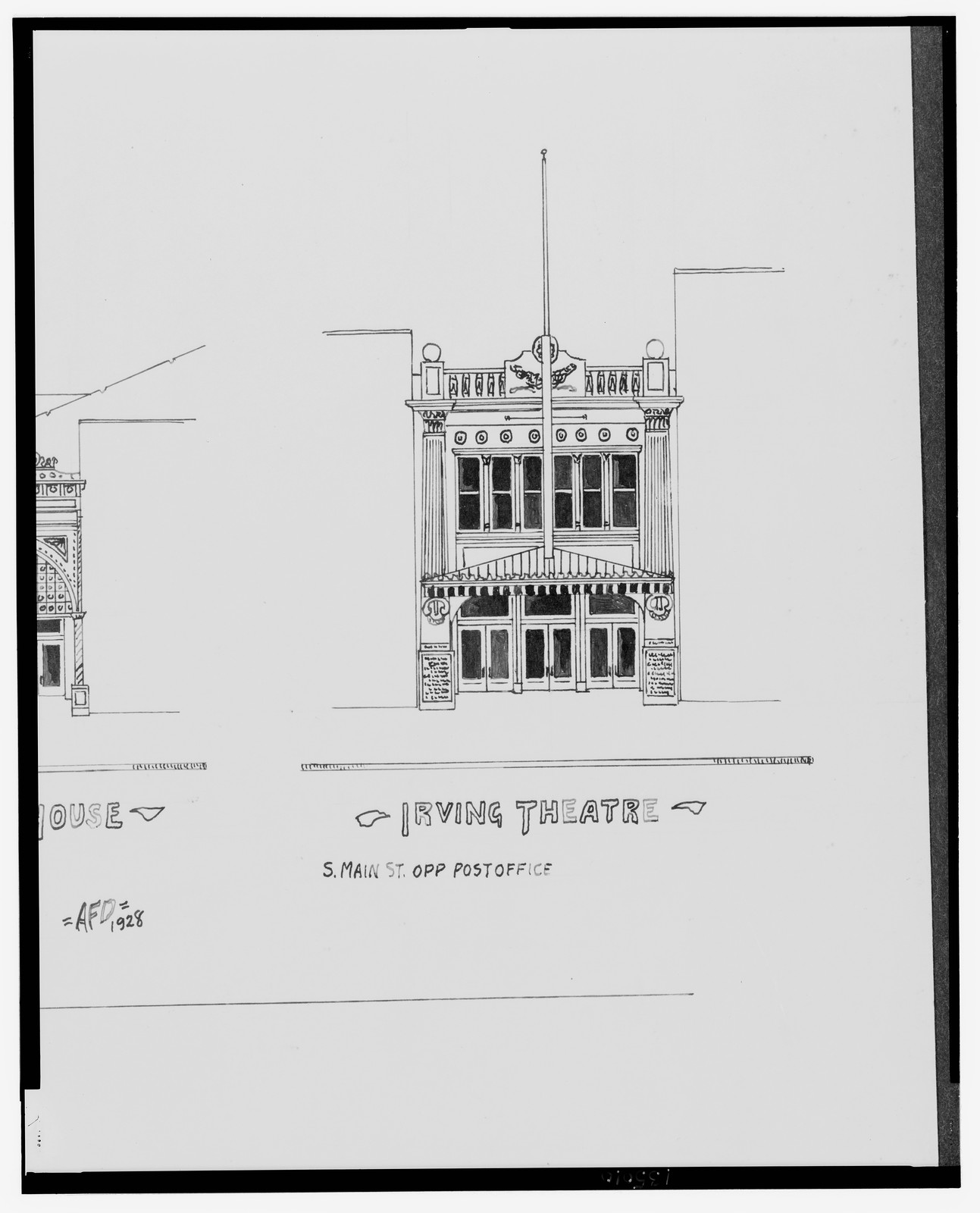[Theaters, Wilkes Barre, Pennsylvania] / AFD 1928., And Engineering (ADE) Drawings — vintage poster
