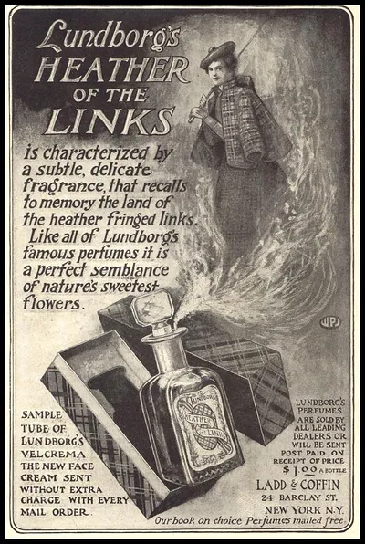 Lundborg's Heather of the Links perfume advertisement