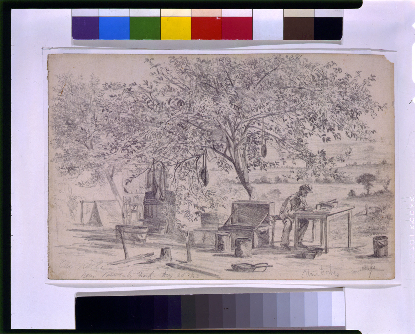 Our kitchen near Beverly Ford, [18]63 Aug. 26. — historic drawing