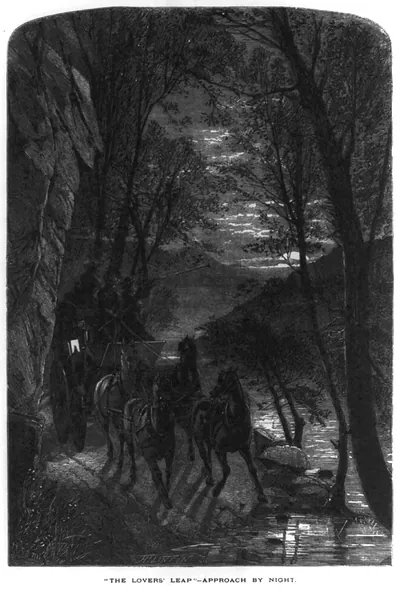 The lovers' leap" - approach by night"
