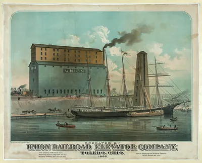 Union Railroad Elevator Company, Toledo, Ohio, 1882