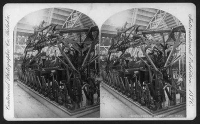 International Exhibition, Phila., Pa.: Arbor of Plows - Agriculture Hall