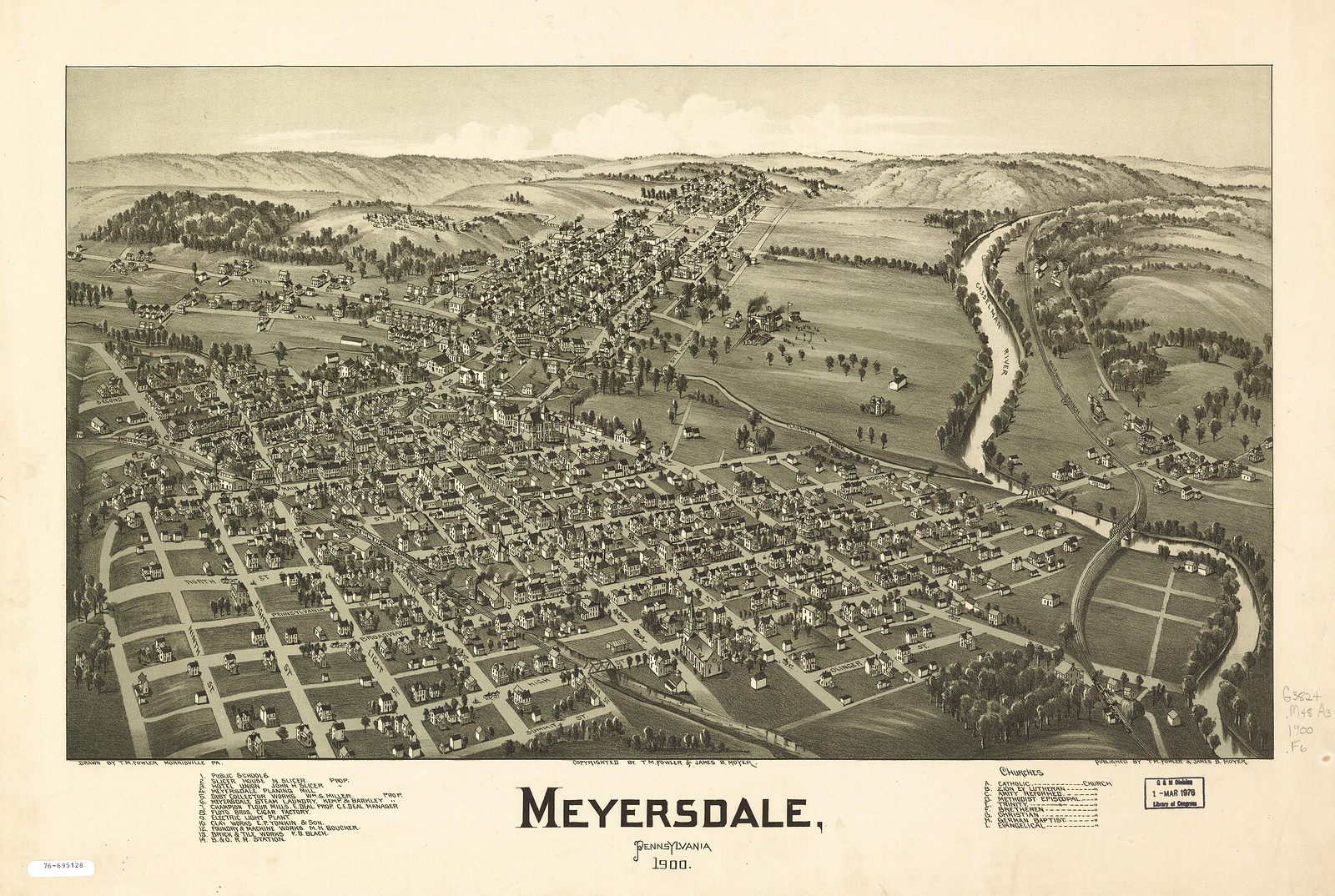 Meyersdale, Pennsylvania, 1900, 1900 — antique map
