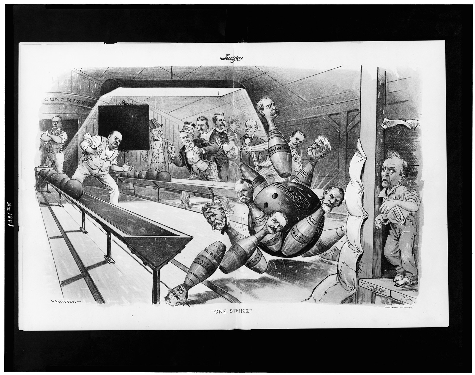 Accident to young cotton mill worker. Giles Edmund Newsom (Photo October 23rd, 1912) while working in Sanders Spinning Mill, Bessemer City, N.C. August 21st, 1912, a piece of the machine fell on to his foot mashing his toe. This caused him to fall on to a spinning machine and his hand went into the unprotected gearing, crushing and tearing out two fingers. He told the Attorney he was 11 years old , 1890 — antique lithograph