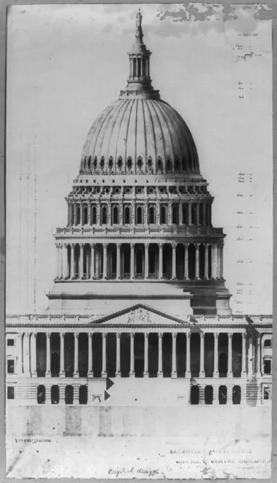 [Capitol, elevation of new dome]