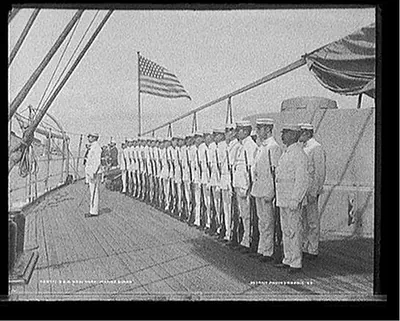 U.S.S. New York, marine guard