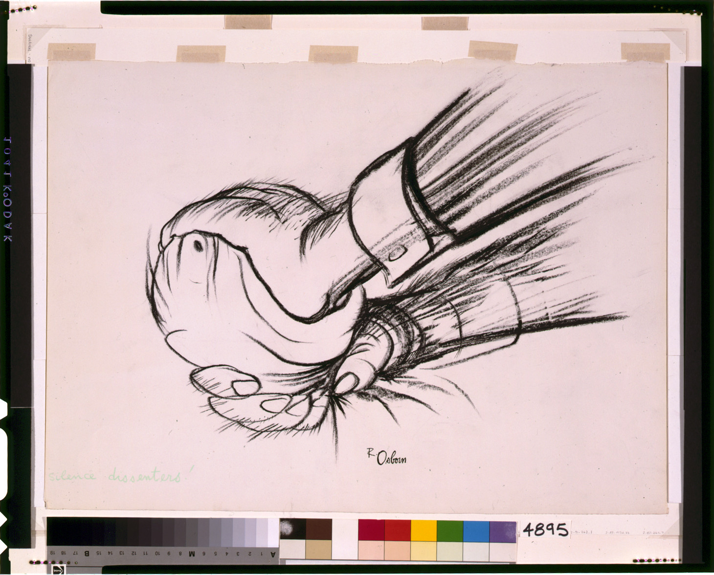 Silence dissentors"" — historic drawing
