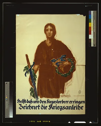 Helft dass wir den Siegeslorbeer erringen. Zeichnet die Kriegsanleihe / Erich Gruner 17.