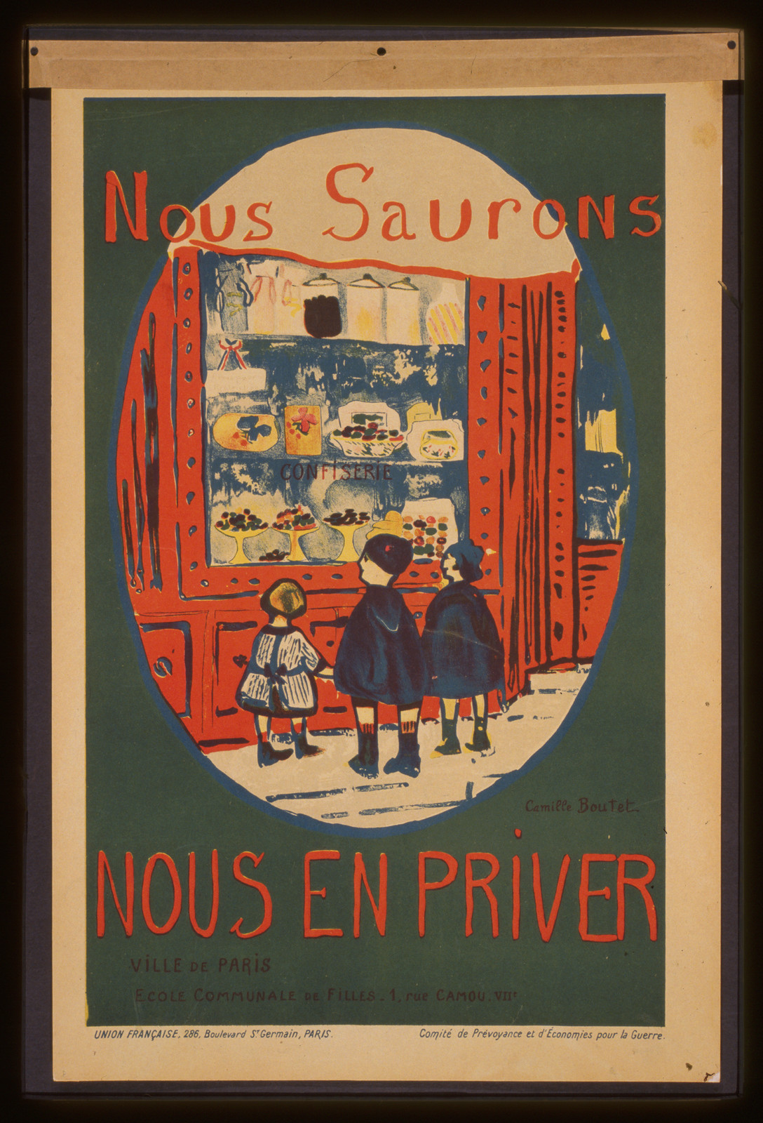 Nous saurons nous en priver, 1918 — vintage poster