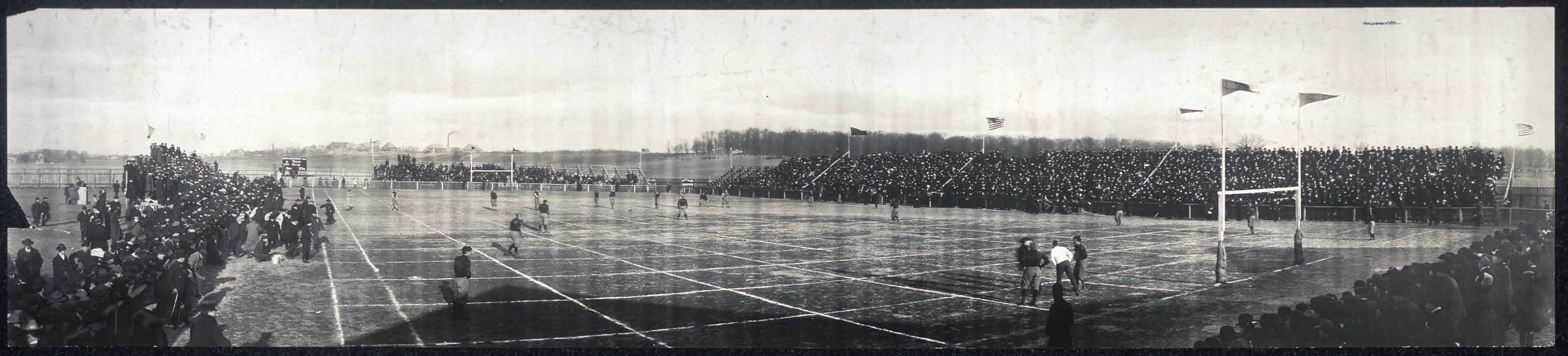 Massillon - Canton Football Game, c. 1906 — historic photograph