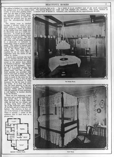 Residence of Nat. S. Brown, 6224 Washington Ave., St. Louis, Mo.: [Dining Room" and "Guest Room" p. 7]"
