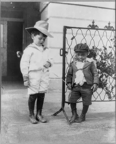 [Quentin Roosevelt and Roswell Newcomb Pinckney as children]