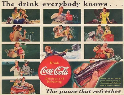 Coca-Cola advertisement: "The drink everybody knows