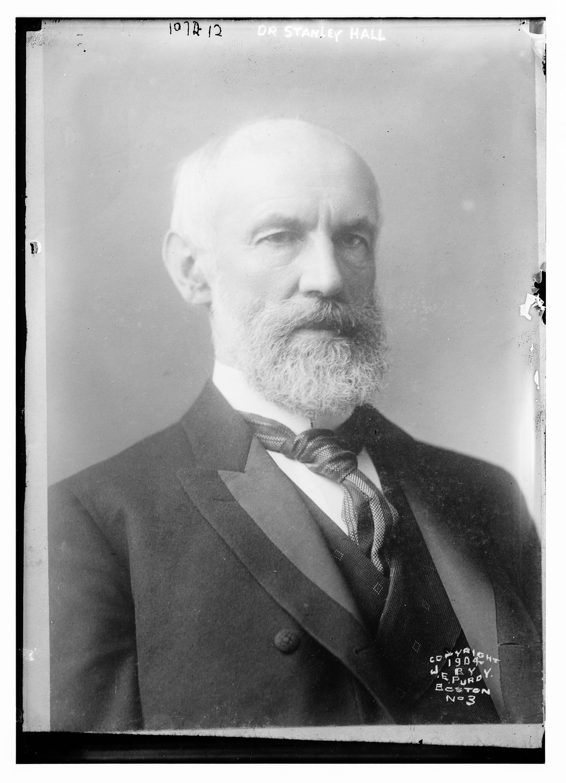 Dr. Stanley Hall, J.E. Purdy, Boston / J.E. Purdy, 1904 — historic photograph