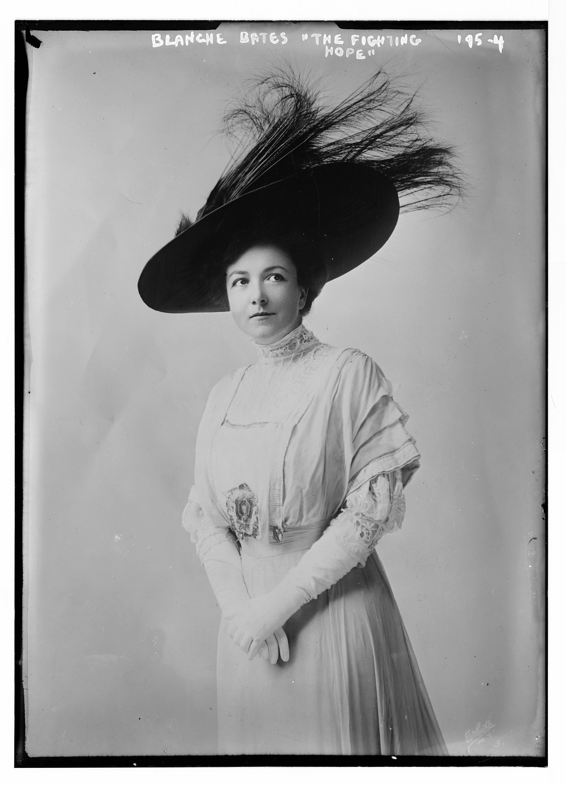 Blanche Bates as "The Fighting Hope", n/a — historic photograph