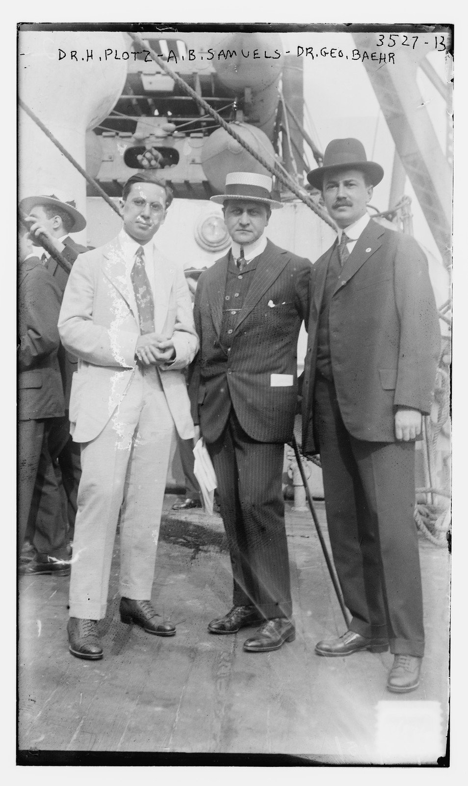 Dr. H. Plotz -- A.B. Samuels -- Dr. Geo. Baehr, n/a — historic photograph