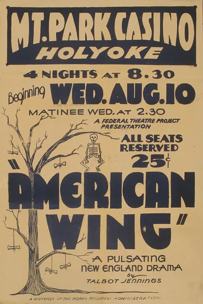 Mt. Park Casino Holyoke American Wing WPA theatre poster