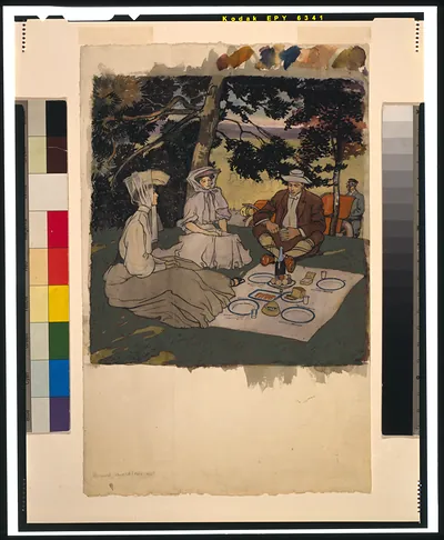 [Picnic under the fir]
