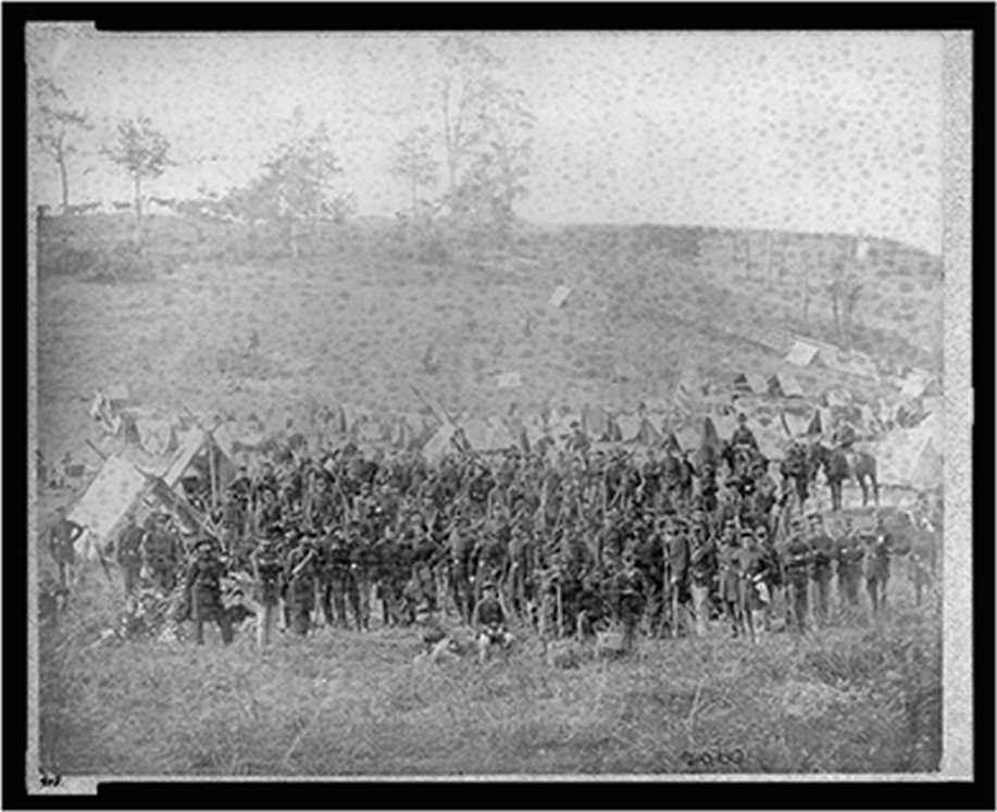 93rd New York Infantry, Antietam, Maryland, Sept., 1862, 1862 Sept. 16. — historic photograph