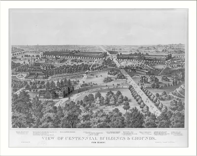 View of centennial buildings & grounds
