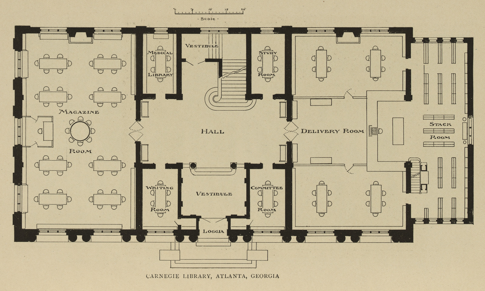 Carnegie Library Atlanta Georgia — historic image