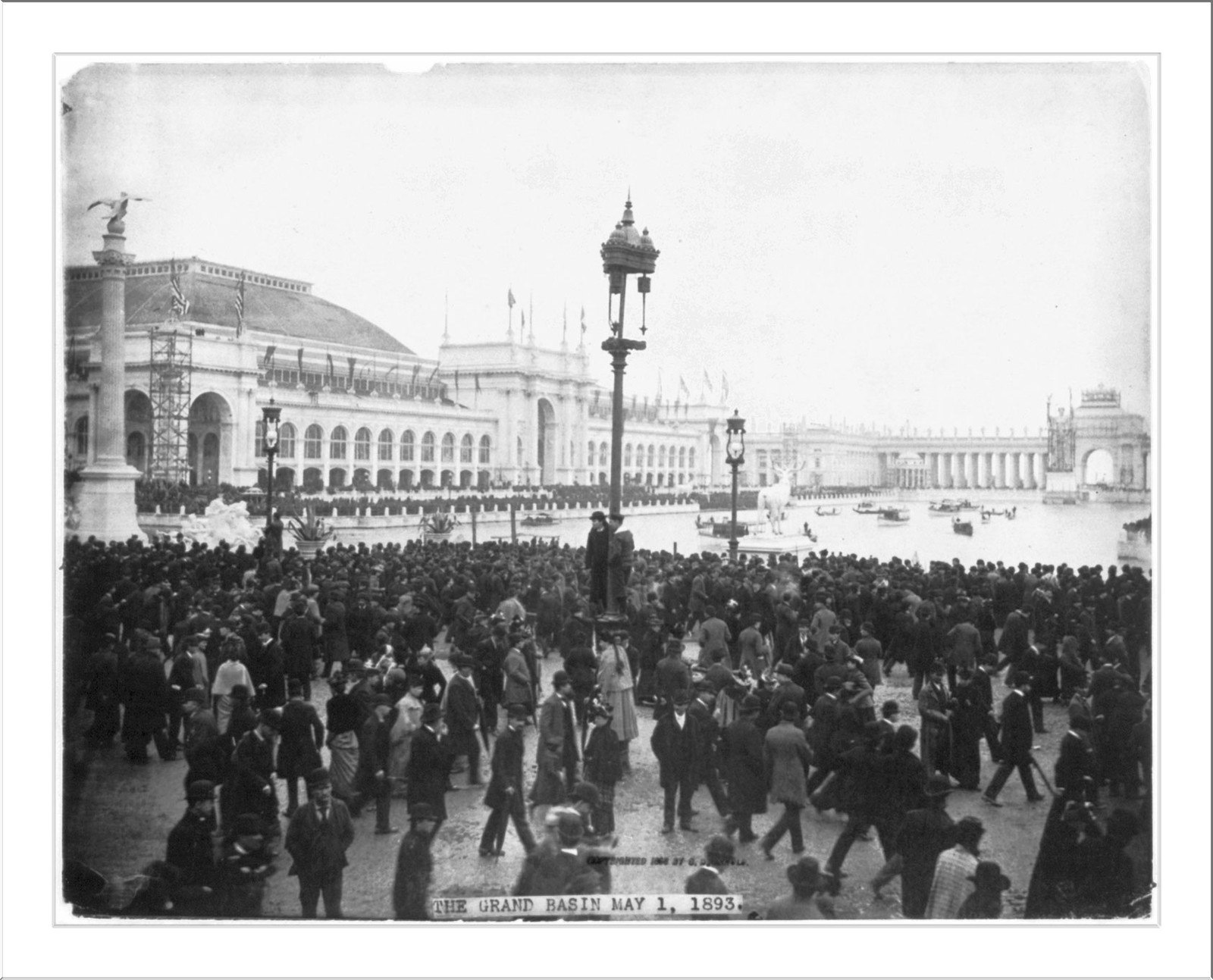 World's Columbian Exposition, Chicago, Ill. May 1, 1893 (opening ceremonies): The Grand Basin — historic photograph