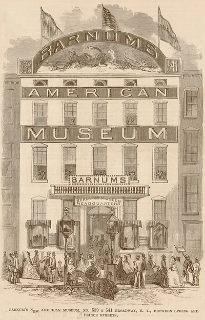 Barnum's new American museum, no. 539 & 541 Broadway, N.Y., between Spring and Prince streets The lecture room of Barnum's new American museum.