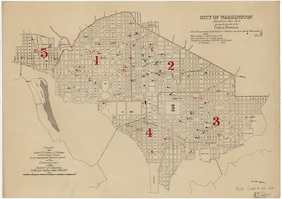 City of Washington Statistical Map No. 8, Public Schools