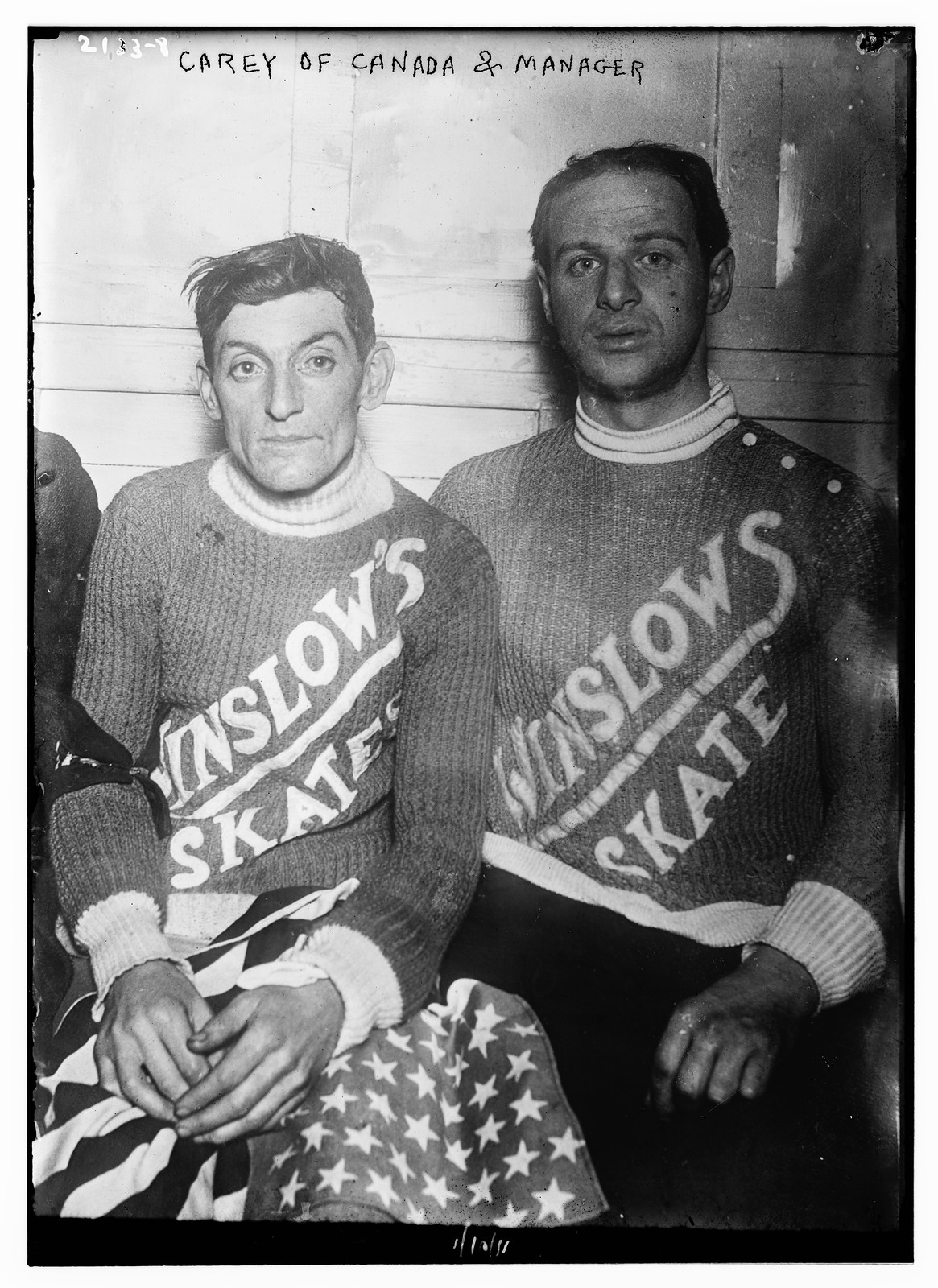 Carey of Canada and manager, n/a — historic photograph
