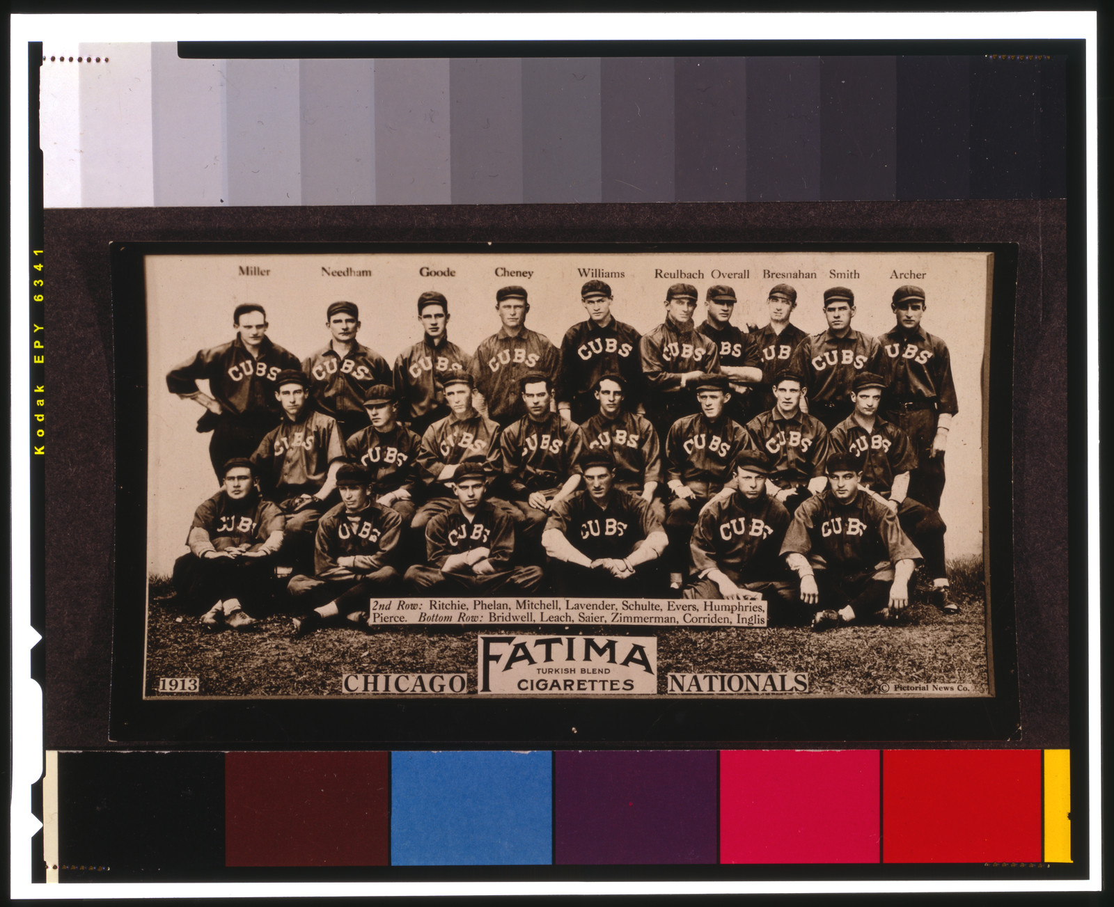 Fatima Team Cards (T200), 1913 — historic photograph