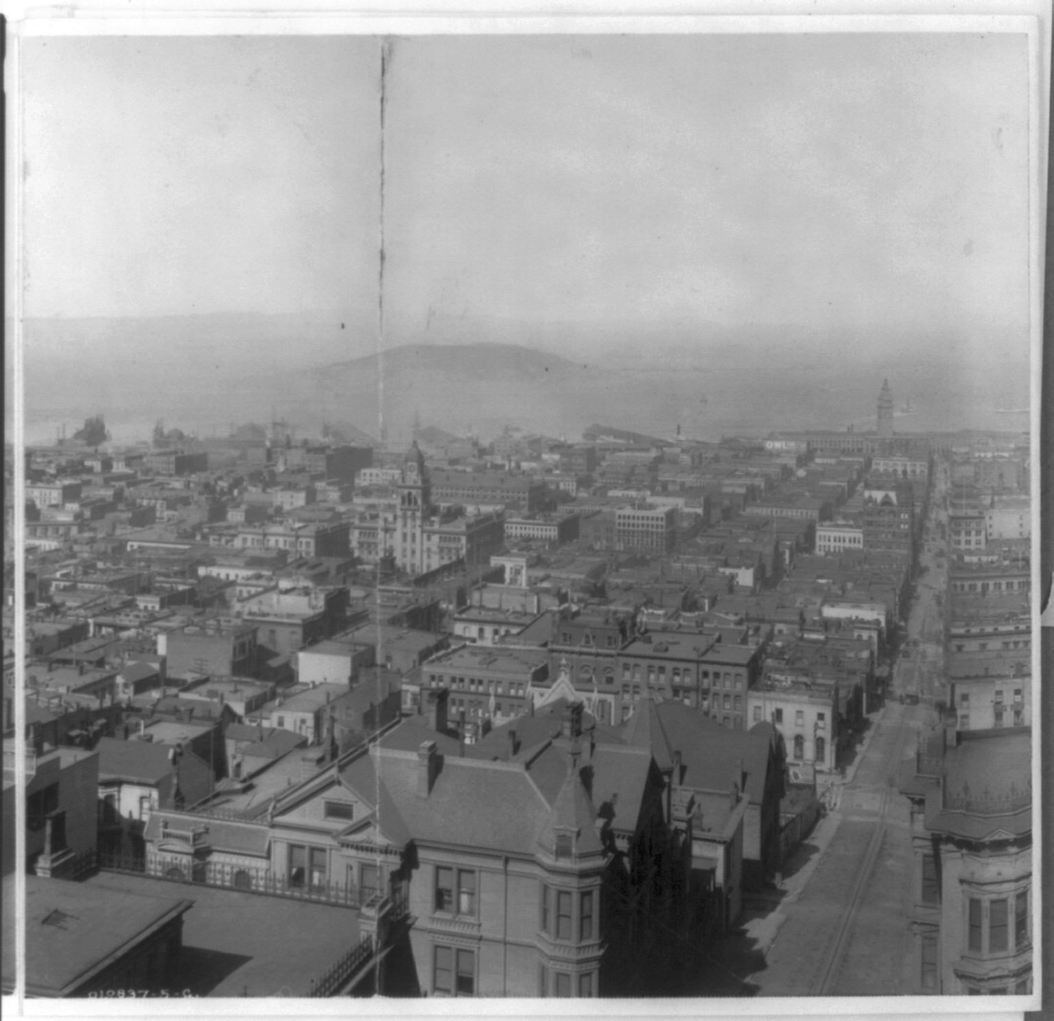 [Cal. - San Francisco - Panoramic view in 5 sections: Center] — historic photograph