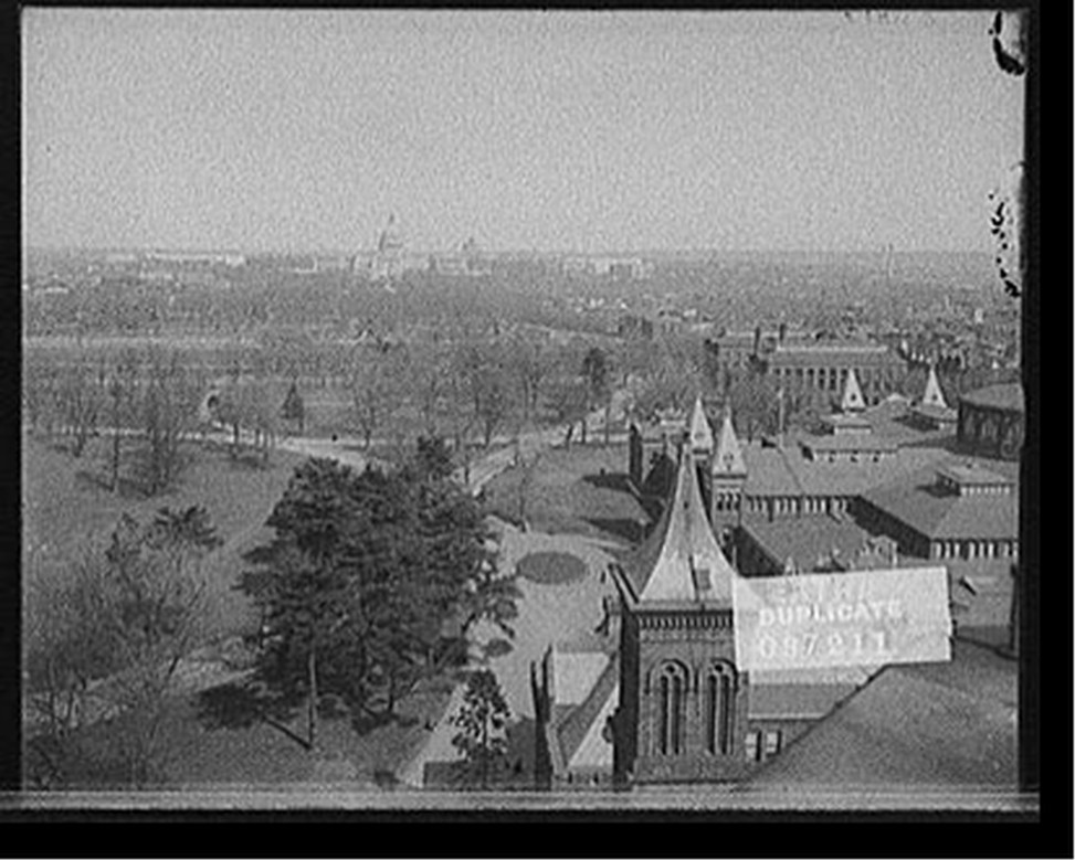 [Washington from Smithsonian Institute (Institution) castle, Washington, D.C.], [between 1900 and 1915] — historic photograph