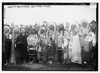 Rodman Wanamaker and Indian Chiefs
