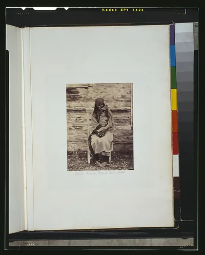 Colville Indian woman and child