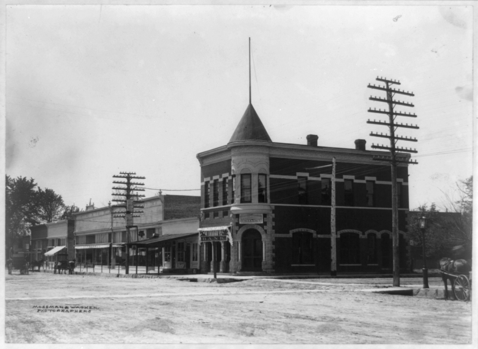 Bank of Erie Block, Erie, Kansas, [between 1887 and 1910] — historic photograph