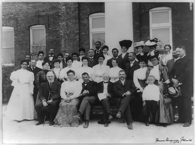 [Tuskegee Institute faculty with Andrew Carnegie, Tuskegee, Alabama]