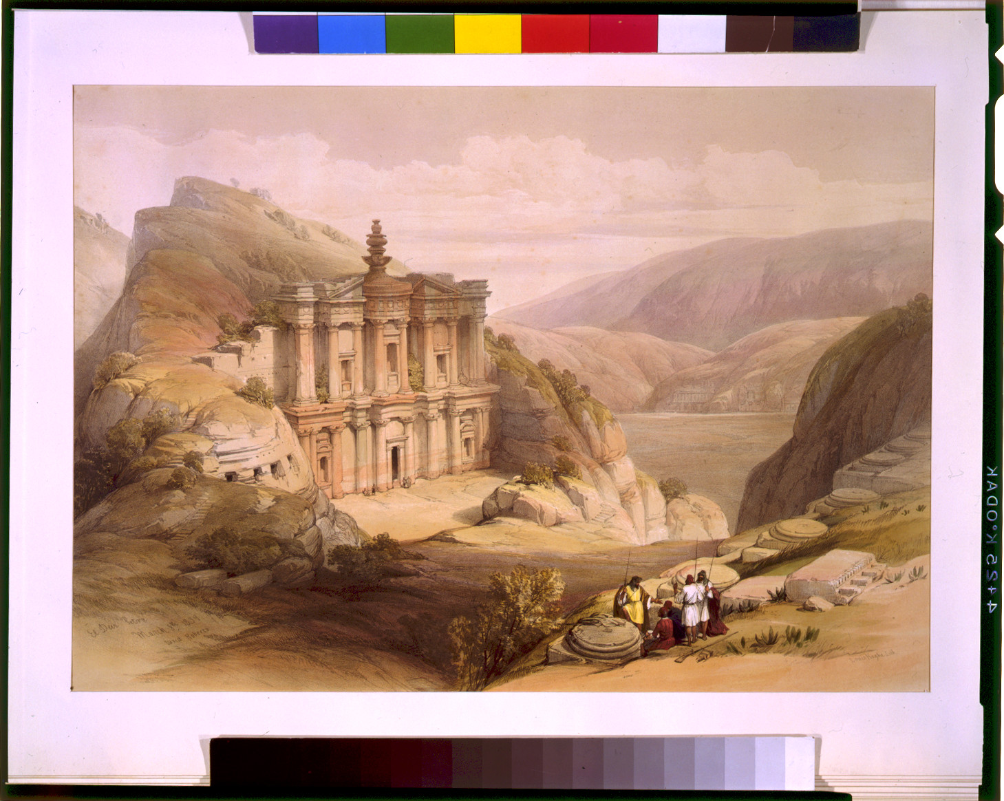 El Deir Petra March 8 1839 / David Roberts., [published between 1844 and 1845] — antique lithograph