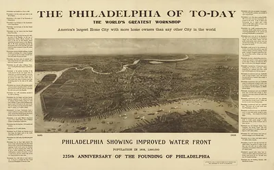 The Philadelphia of To-Day: Philadelphia Showing Improved Water Front, 1908