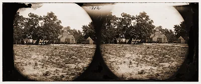 Cold Harbor Virginia. View with soldiers and tents