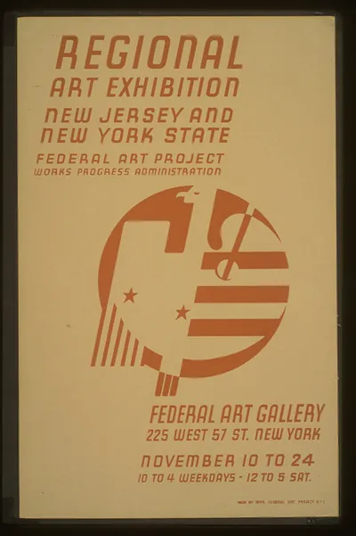 Regional art exhibition - New Jersey and New York State Federal Art Project Works Pro
