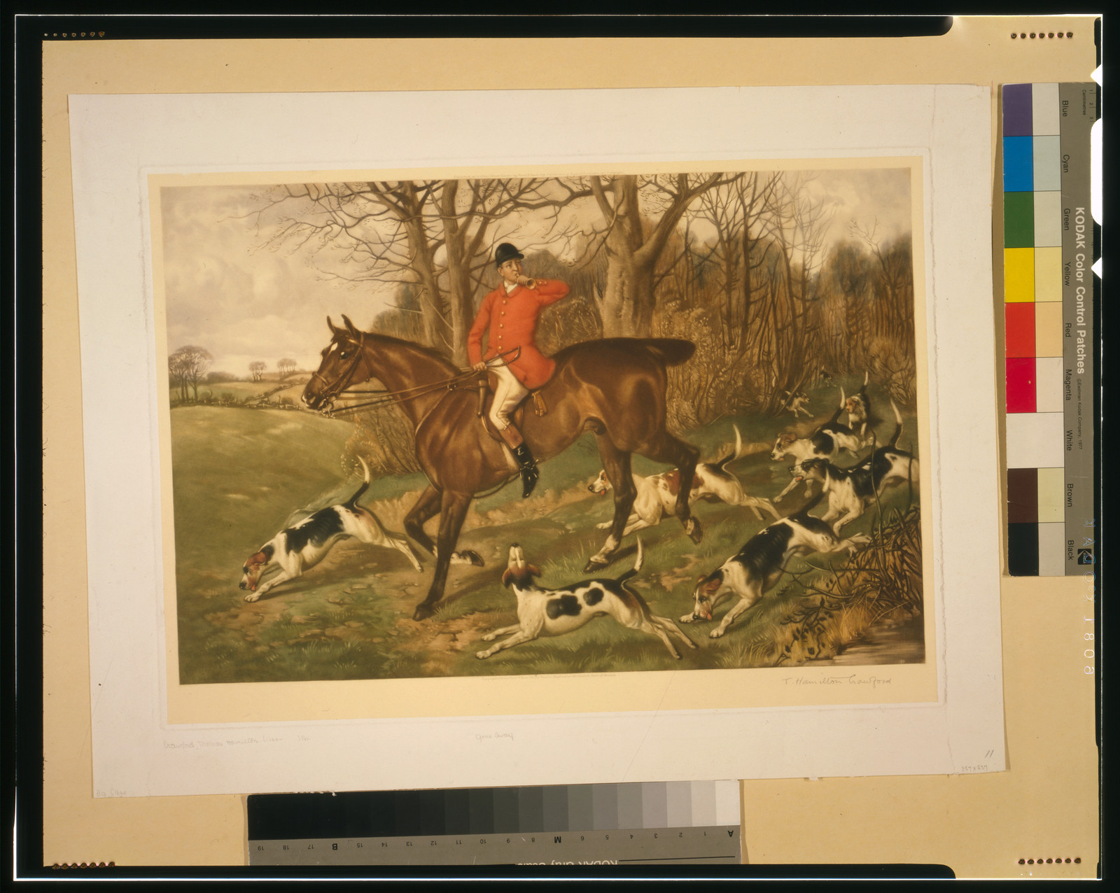 Gone away / T. Hamilton Crawford., c1931. — antique lithograph