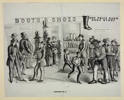 Boots & Shoes, One Price Cash Shoe Store, Poster No. 5