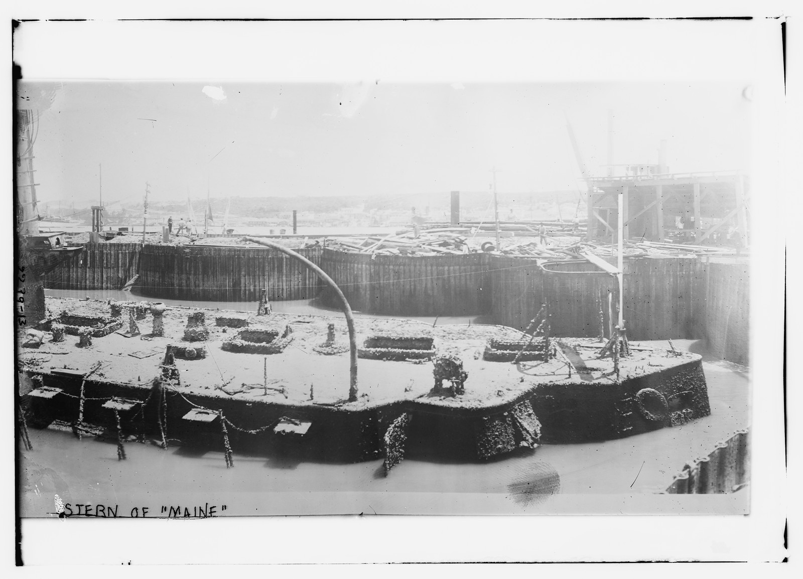 Stern of MAINE, n/a — historic photograph