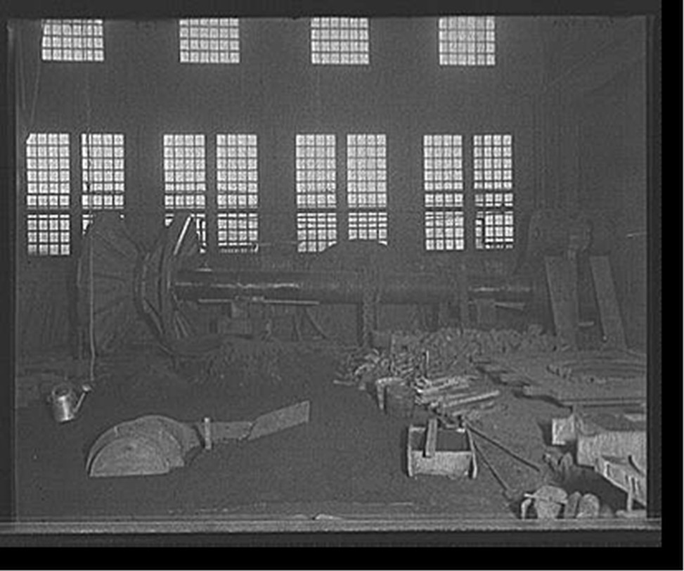 [Shafting for new Detroit & Cleveland Navigation Co. steamer], [1907?] — historic photograph