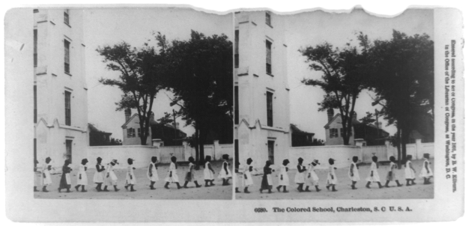 The colored school Charleston S.C. U.S.A., 1891 — historic photograph