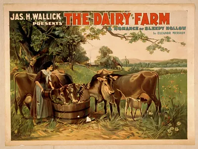 The Dairy Farm, a theatrical poster by Jas. H. Wallick